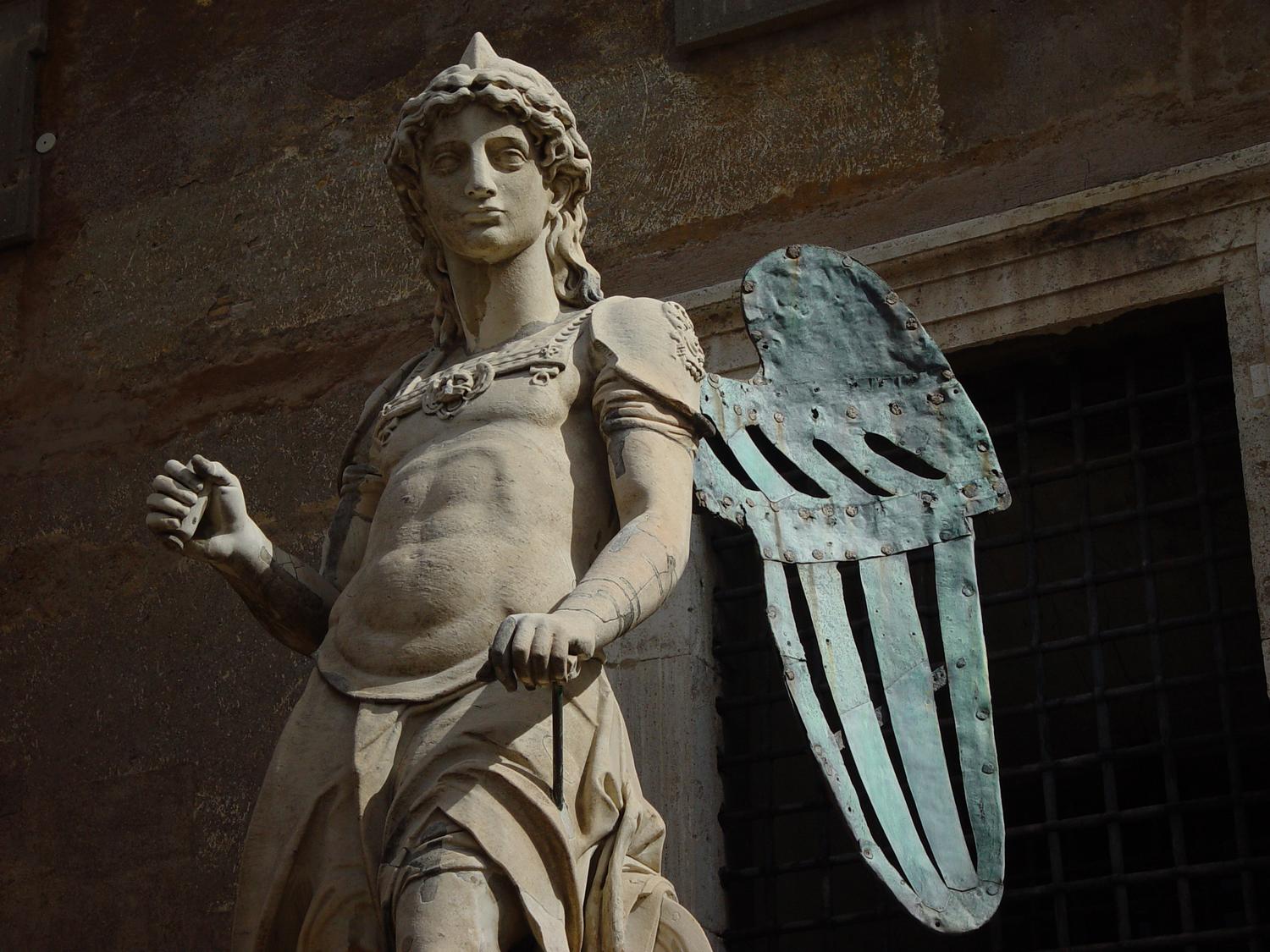  - Photography becomes art - Making an angel - Angel at Castel Sant'Angelo - Rome, Italy - The archangel Michael decided to sheath his sword and stop killing Romans with plague--this statue by Raffaello da Montelupo (1504�1566) commemorates the end of an epidemic in 590. - Sony DSC-F707 - Tony Karp, design, art, photography, techno-impressionist, techno-impressionism, aerial photography , drone , drones , dji , mavic pro , video , 3D printing - Books -