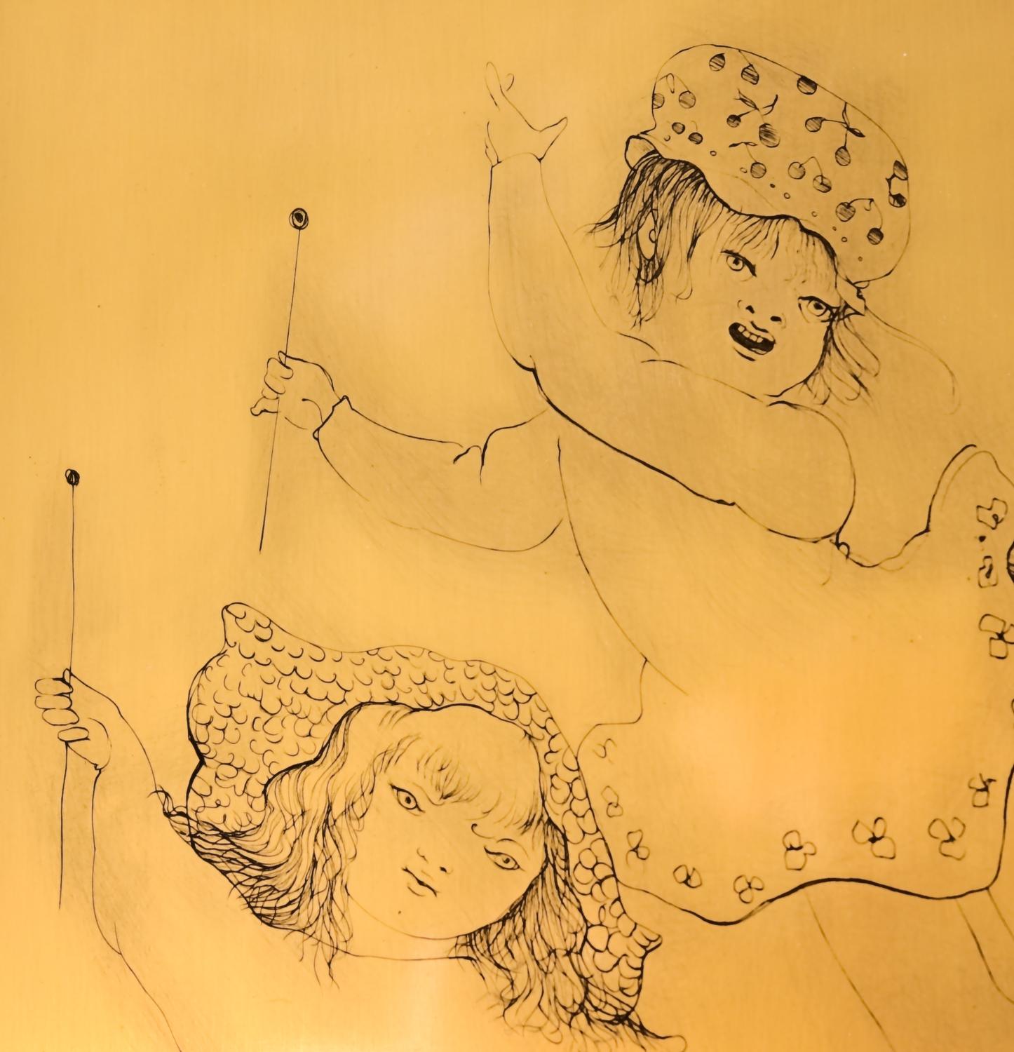  - Detail from an etching plate by surrealist artist Leonor Fini -  - taken with Sony DSC-R1 - Tony Karp, design, art, photography, techno-impressionist, techno-impressionism, aerial photography , drone , drones , dji , mavic pro , video , 3D printing - Books -